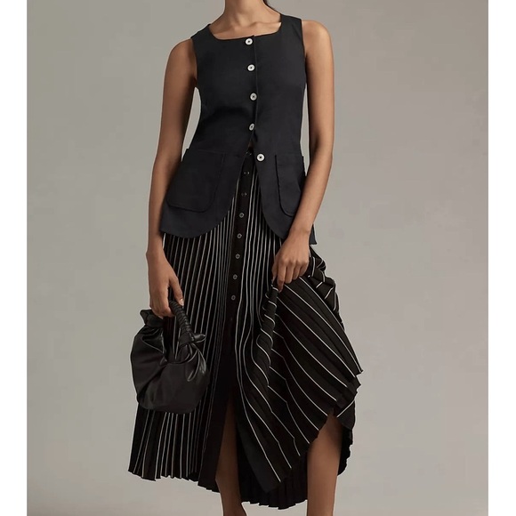 Anthropology MAEVE PLEATED
BUTTON-FRONT MAXI
SKIRT size S - Picture 3 of 7